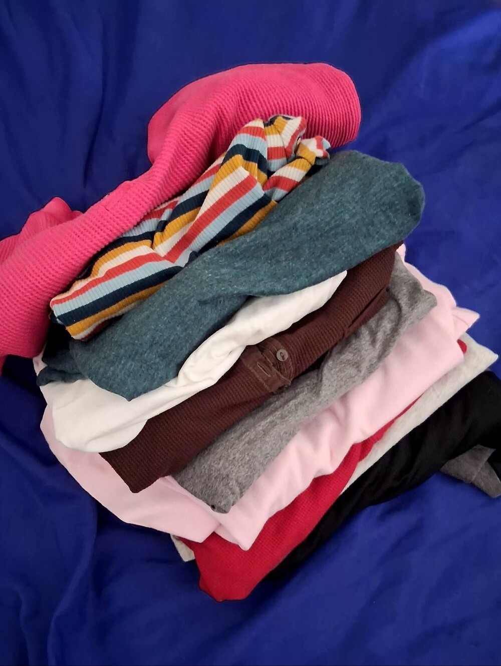 Bundle Assortment Of 10 Women Long Sleeve Shirts Mix Of BRANDS Size Fit Medium